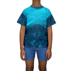 Mendenhall Ice Caves 1 Kid s Short Sleeve Swimwear by trendistuff