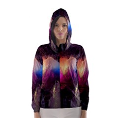 Cave In Iceland Hooded Wind Breaker (women) by trendistuff