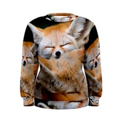 Baby Fox Sleeping Women s Sweatshirts by trendistuff