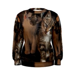 Cute Kitties Women s Sweatshirts by trendistuff