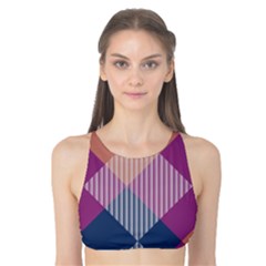 Argyle Variation Tank Bikini Top by LalyLauraFLM