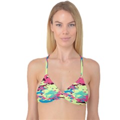Chaos Texture Reversible Tri Bikini Top by LalyLauraFLM