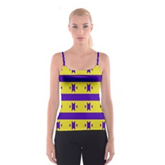 Tribal Shapes And Stripes Spaghetti Strap Top by LalyLauraFLM