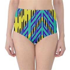 Tribal Angles High-waist Bikini Bottoms by LalyLauraFLM
