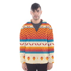 Tribal Shapes  Mesh Lined Wind Breaker (men) by LalyLauraFLM