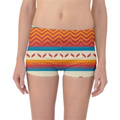 Tribal Shapes  Boyleg Bikini Bottoms by LalyLauraFLM