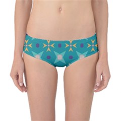 Flowers And Stars Pattern   Classic Bikini Bottoms by LalyLauraFLM