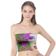 Flowers In Your Hair Tube Top by icarusismartdesigns