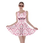 soft Pink Damask Pattern Skater Dress