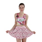 soft Pink Damask Pattern Mini Skirt