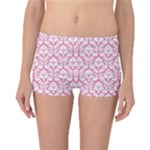 soft Pink Damask Pattern Boyleg Bikini Bottoms