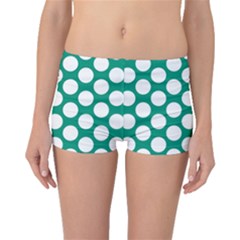 Emerald Green Polkadot Boyleg Bikini Bottoms by Zandiepants