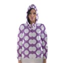 Lilac Polkadot Hooded Wind Breaker (Women) View1