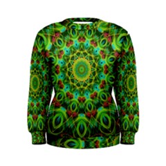 Peacock Feathers Mandala Women s Sweatshirt by Zandiepants