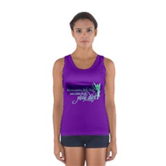 Faith, Trust, And A Little Pixie Dust In Aqua/purple Tank Top  by GalaxySpirit