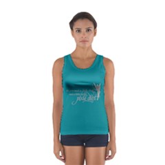 Faith, Trust, And A Little Pixie Dust In Teal/grey Tank Top by GalaxySpirit