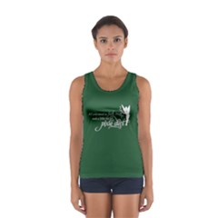 Faith, Trust, And A Little Pixie Dust In Pine Green Tank Top  by GalaxySpirit