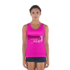 Faith, Trust, And A Little Pixie Dust In Hot Pink Tank Top  by GalaxySpirit