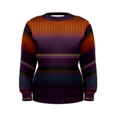 Curvy Stripes        Women s Sweatshirt by LalyLauraFLM