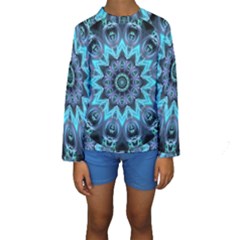 Star Connection, Abstract Cosmic Constellation Kid s Long Sleeve Swimwear by DianeClancy