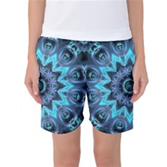 Star Connection, Abstract Cosmic Constellation Women s Basketball Shorts by DianeClancy