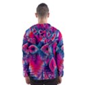 Cosmic Heart of Fire, Abstract Crystal Palace Hooded Wind Breaker (Men) View2