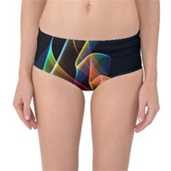 Crystal Rainbow, Abstract Winds Of Love  Mid-waist Bikini Bottoms by DianeClancy