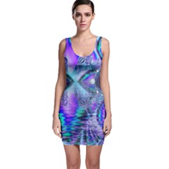 Peacock Crystal Palace Of Dreams, Abstract Sleeveless Bodycon Dress by DianeClancy