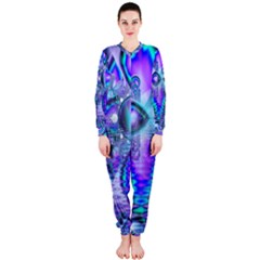 Peacock Crystal Palace Of Dreams, Abstract Onepiece Jumpsuit (ladies)  by DianeClancy