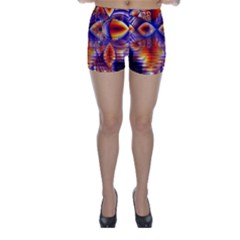 Winter Crystal Palace, Abstract Cosmic Dream (lake 12 15 13) 9900x7400 Smaller Skinny Shorts by DianeClancy