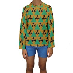 Triangles And Other Shapes Pattern         Kid s Long Sleeve Swimwear by LalyLauraFLM
