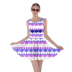 Floral Stripes Pattern Print Skater Dress by dflcprintsclothing