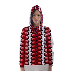 The Patriotic Flag Hooded Wind Breaker (women) by SugaPlumsEmporium