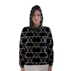 Star Of David   Hooded Wind Breaker (women) by SugaPlumsEmporium