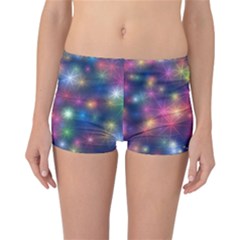 Starlight Shiny Glitter Stars Reversible Boyleg Bikini Bottoms by yoursparklingshop