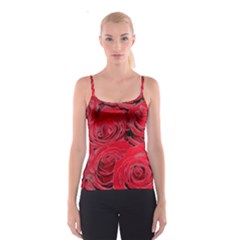 Red Love Roses Spaghetti Strap Top by yoursparklingshop