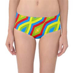 Colorful Chains                    Mid-waist Bikini Bottoms by LalyLauraFLM