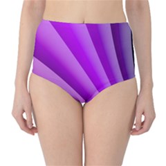 Gentle Folds Of Purple High-waist Bikini Bottoms by FunWithFibro
