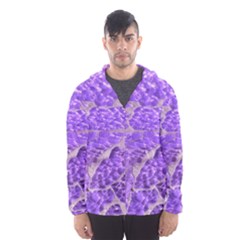 Festive Chic Purple Stone Glitter  Hooded Wind Breaker (men) by yoursparklingshop