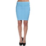 Bright blue quatrefoil pattern Bodycon Skirt