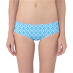 Bright blue quatrefoil pattern Classic Bikini Bottoms