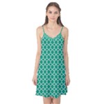 Emerald green quatrefoil pattern Camis Nightgown 