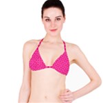 Hot pink quatrefoil pattern Bikini Top