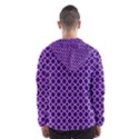 Royal purple quatrefoil pattern Hooded Wind Breaker (Men) View2