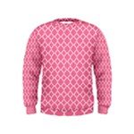 Soft Pink Quatrefoil Pattern Kids  Sweatshirt