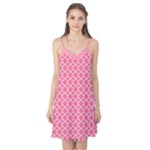 Soft Pink Quatrefoil Pattern Camis Nightgown 