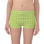 Spring green quatrefoil pattern Boyleg Bikini Bottoms