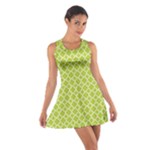Spring green quatrefoil pattern Cotton Racerback Dress