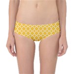 Sunny yellow quatrefoil pattern Classic Bikini Bottoms