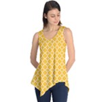 Sunny yellow quatrefoil pattern Sleeveless Tunic